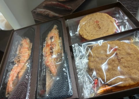 すごくいい香り🦐💕
お店のスタッフの方にもとのことで、お渡ししました！
お気遣いに感謝です🎁