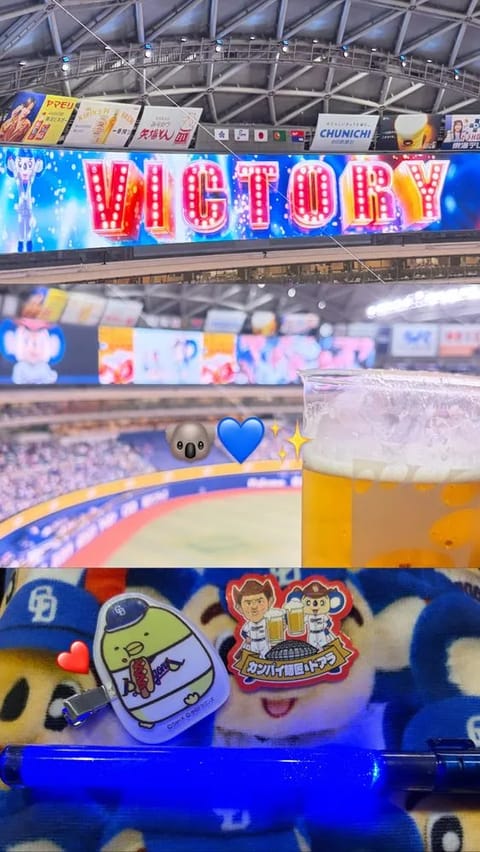 おはようございます🐈🍋‍🟩らいむです

昨日は幼稚園ぶりのプロ野球観戦⚾️✨

東京ドーム以来だったので、初めてのバンテ