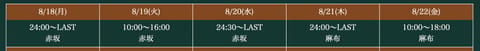 みつきです🥰
みなさまお盆楽しみましたか？🌸

今週のシフトです！💕
本日は0:00〜LASTまで赤坂に出勤します🥹
ぜ