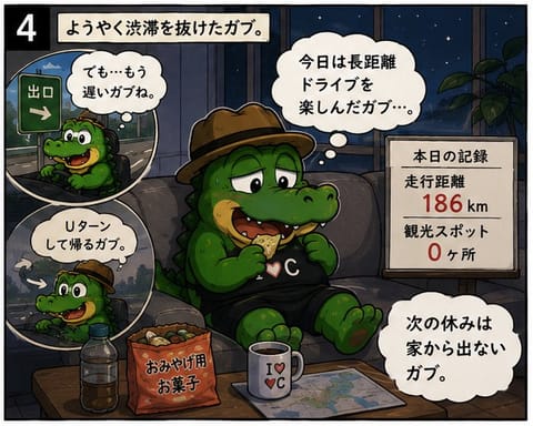 休みに小旅行♪
#4コマ漫画