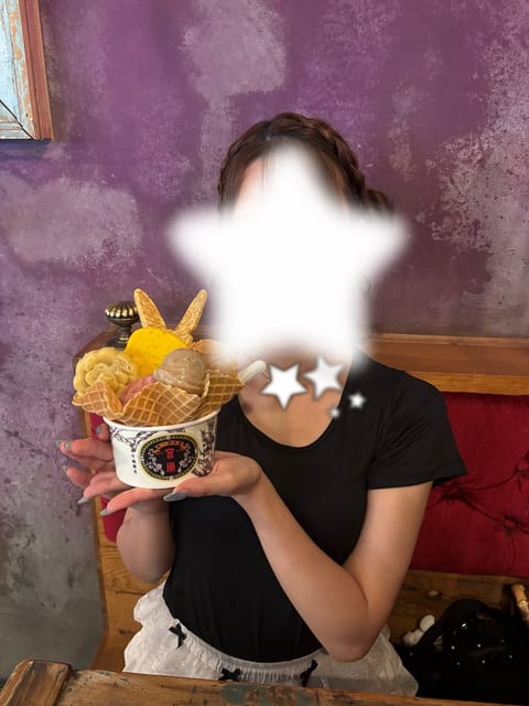これは台湾で食べたアイス🍦
今日はかき氷屋さんに行くんだ🍧