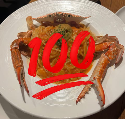 カニさんのパスタ美味しかったなぁ🍝
