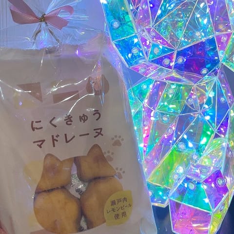 K様いつもかわいい差し入れ嬉しいです🥺🩷ねこちゃんだいすき🐱ありがとうございます！もうはじめて会ってから1年になるの早い