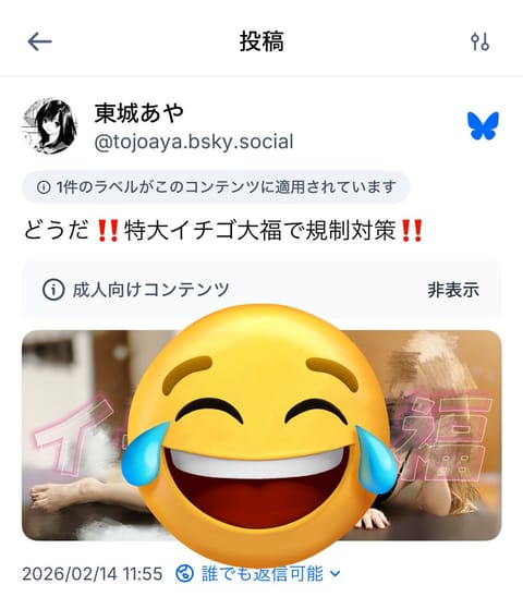 規制されてる🤣ブルースカイも厳しいの🤣
