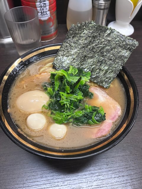 念願の家系ラーメンを食べました！！最高だった👍