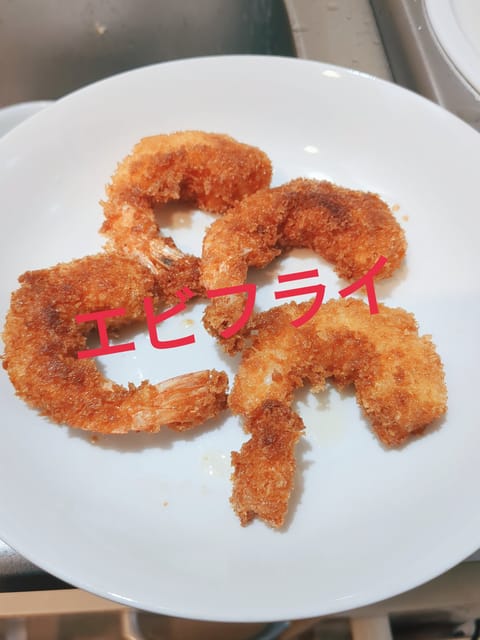 エビフライを作りました💓　
今日もご予約満了ありがとうございました
大変感謝致します😊

又とろけるような濃厚マッサージ