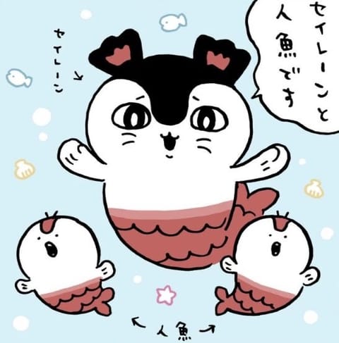 ちいかわ映画見てきました🧜‍♀️
セイレーンちゃんとシーサーが可愛すぎて
今とてつもなくグッズが欲しいです。
セイレーン