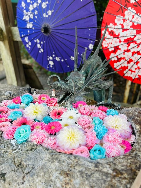 花手水きれいだった🌸✨️