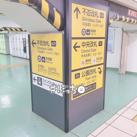 上野駅普段降りないから難しい…😣
改札こっち！の案内めちゃくちゃ大きくて助かるけど、改札出てからもう既に10分迷子🚪🏃🚪