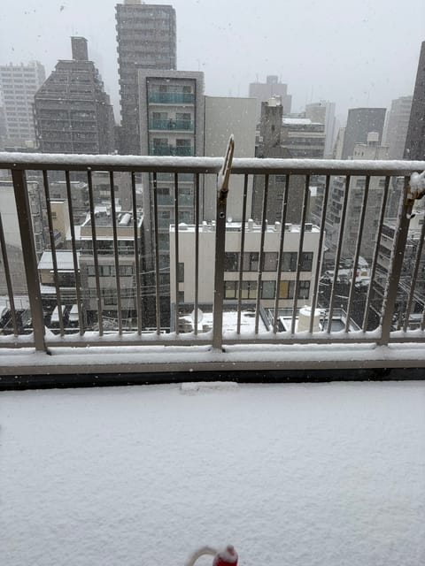 お客様とゆきふってきたね〜て言ってて
おわってカーテン開けたら別世界⛄️（笑）
熊野からバイクできたお兄さん、え、帰れん