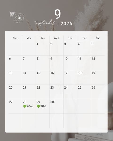 9月末〜10月頭の予定です💁‍♀
中旬バタつきそうなので
いつもより多めの予定です😳