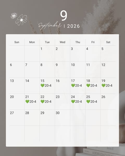 来週からの予定です💁‍♀
シルバーウィークもいまーす🍁

今日もいまーす🤭