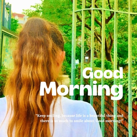 Good morning☀️
I wonder if it will rain today:(
There might 