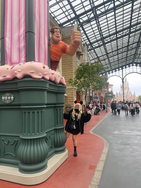 おはよぅ☀️
14:00~22:00です🙂‍↔️
ディズニーの写真たくさん載せるね☺️これはラルフになったあこさん⬇️