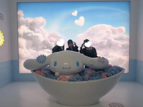 きのうはお友達とサンリオの展示？に行ってきたよ～︎🌟
めちゃくちゃ可愛かった！！！キティちゃん大好きなの🎀
グッズも可愛