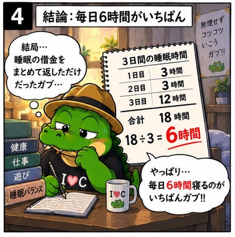 ショートスリーパーを決意！！
#4コマ漫画