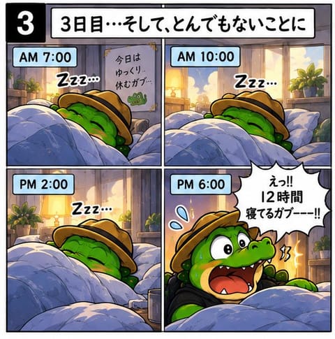ショートスリーパーを決意！！
#4コマ漫画