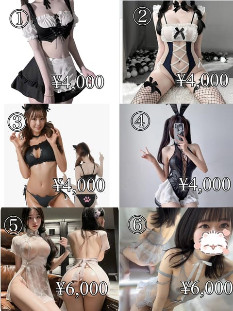明日いますჱ̒՞ ᴗ  ᴗ ՞꒱
あとついに‼️オリコス正式に始めるでやんす🤓
⑤は透け透け、⑥はあみあみのえちちなやつ