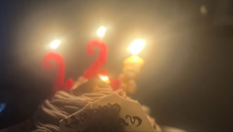 ママとパパに誕生日のお祝いしてもらったんだ💖💖