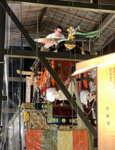 今年の祇園祭
宵山での蟷螂山のカマキリの修理をずっと見物(かっこ良い！)
長刀鉾の辻回し時の神がかり的な
土砂降り中での