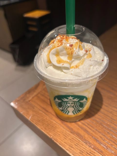 今日もありがとうございました🙏

お話が盛り上がって、延長もしてくださって嬉しかったです☺️✨

退勤後はスタバのおいも