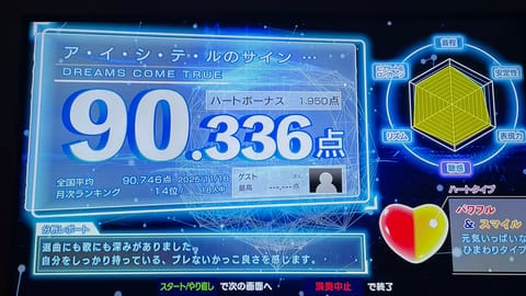 退勤後カラオケした〜🎤これいい曲なんだな🥹👏私バラード好きなんだな