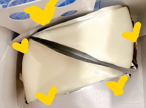 チーズケーキうまうま☺️☺️