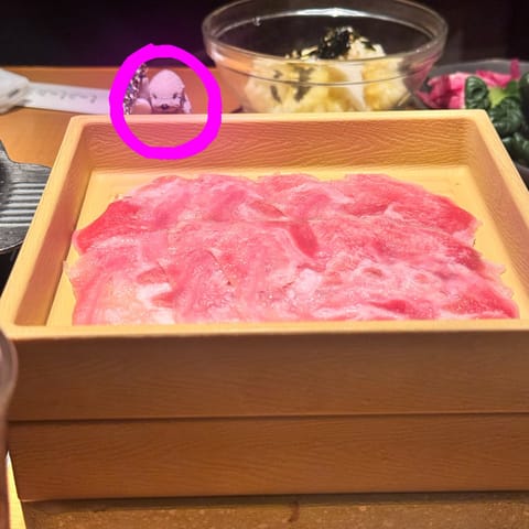 昨日友達としゃぶしゃぶ行きましたんꔛෆ

そしてこの〇してるとこにいるこの子は。。
誰でしょう？w

A ラッコ
B 怪