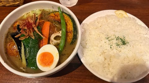 この前初めて食べたスープカレー 美味しかった🍛♡