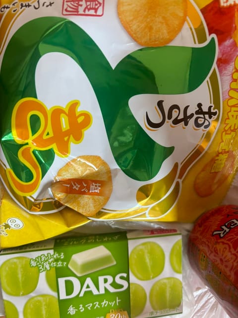 この前も昨日も本指名のお兄さんたちありがとうございました💖
おさつのお菓子もらってハマってしまった🍠
グミ食べたいと言っ