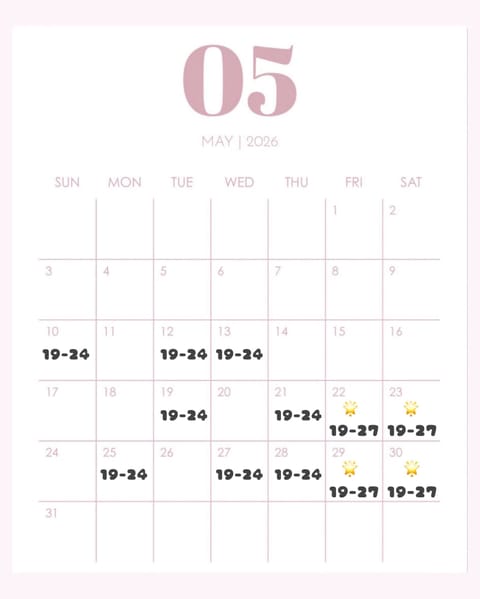 🎏5月ｼﾌﾄ

今月もよろしくお願いしますꔛ
たくさんの方とお会いできますように…♡