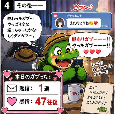 恋するガブっちょ君！？
#4コマ漫画