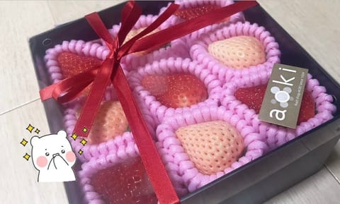 仲良しさんから~~~🍓✨
白いイチゴはじめて！！！😚♡
