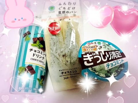 ある日のチョコミン党の1日💁🏻‍♀️

この中でチョコミントドリンクがほんと美味し過ぎて2日に1回は飲んでます😌💗
まじ