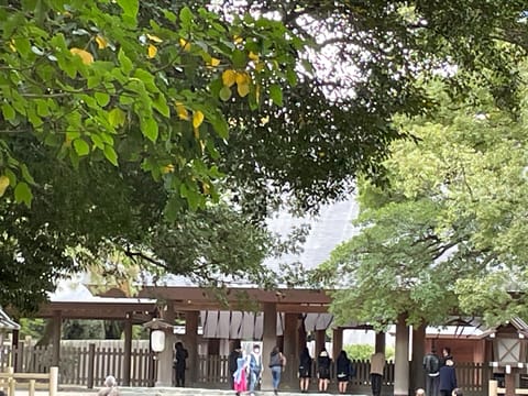 こんにちは😃🎶

青木は今日、出勤前に
『熱田神宮⛩』で参拝してから
きました⭐️

挙式のお写真🤳撮ってる新夫婦🔰さん