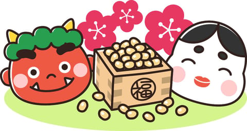 豆まきで疲れた体を癒して差し上げましょうね🍓

 #節分 #出張マッサージ
