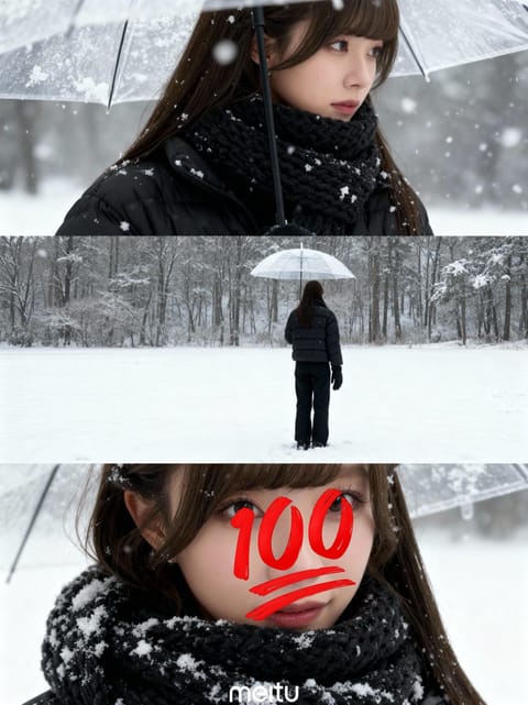 最近流行りのやつやってみた⛄️❄️♡