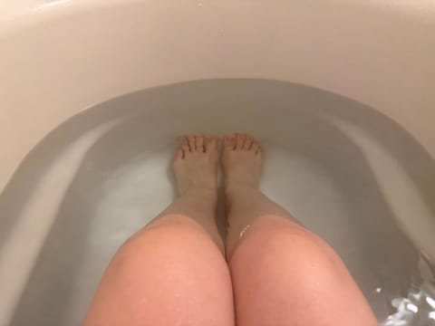 寝れなくて早起き➕涼しいので朝風呂〜早く冬来ないかな〜夏来なくていいよ〜