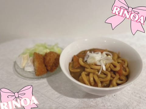カレーうどんな気分でカレーうどんを
お昼はつくってたべました🎀
明日は品川ルーム12:00～18:00💎
お時間あうとい