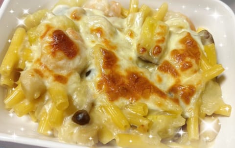 この前作ったグラタン❣️
美味しく出来たよ😋

本日1/12は...🥰
12時～17時で出勤‼️♡

まだ🈳がありますの