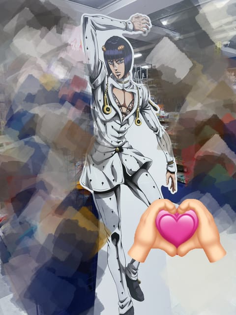 ブチャラティいた！
見る度ちがくて楽しい⟡ჱ̒>  <.
 #ジョジョ立ち