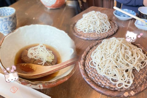 大好きな仲良し様と大好きなお蕎麦を食べに行ってきたの巻🐈♡ いつも楽しい時間をありがとうだよ🫶🏻