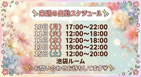 来週です❣️
